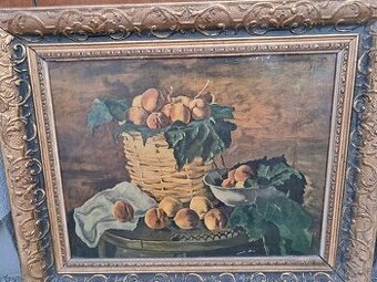 Obraz Zátišie Broskyne