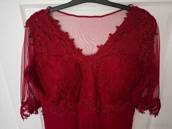 Šaty spoločenské červené dlhé