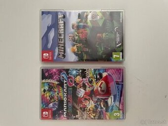 2 hry na nintendo switch(Minecraft,Mario kart deluxe)