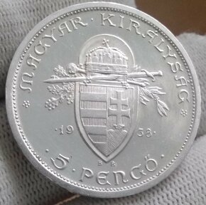 Strieborné mince Maďarska.