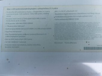 iMac 21,5 i5 Late 2012 SSD 1TB