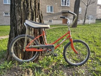 Detský bicykel s banánovym sedadlom
