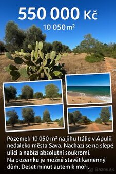 Pozemek u moře 10.050m2