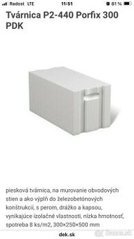 Porfix 300x250x500 obvodove nosne