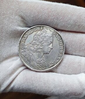 1 toliar 1733 KB, Karol VI.