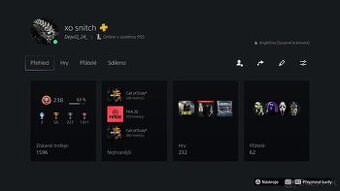 Herní účet PlayStation 5 cca 70her
