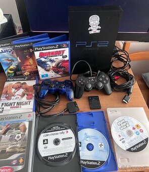 Herná konzola Sony PlayStation 2 + Hry A Príslušenstvo