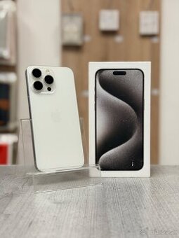 100% BATÉRIA - Apple iPhone 15 Pro Max 256GB White Titanium - 1