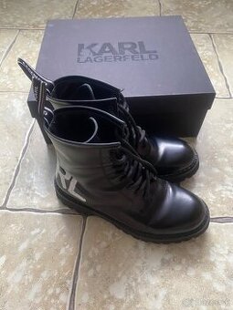 Čierne workery Karl Lagerfeld