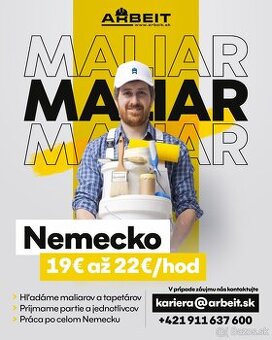 HĽADÁME MALIAROV A TAPETÁROV DO NEMECKA