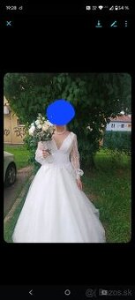 Krásne vyšívané svadobné šaty 5 - 1