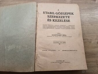štruktúra a činnosť stabilných parných strojov 1921