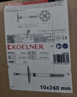 Tanierove kotvyu, polystyrenove zatky