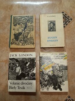 Staré knihy Jack London Onegin Peter Prídavok
