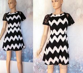 Nové čiernobiele šaty - 1