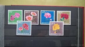 Poštové známky č.173 - Albánsko - kvety II. - komplet