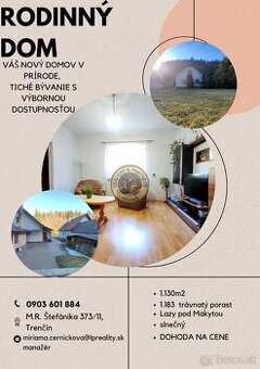 Ticho, zeleň a komfort – rodinný dom s výbornou polohou v ob