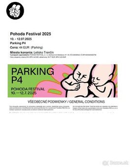 Festival Pohoda Parking - Zlavneny na P4