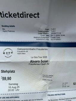 Listky na koncert Alvaro Soler 16.8.2025