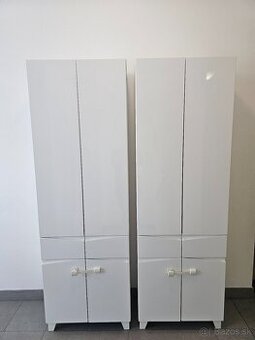 Kúpeľňové skrinky_biele lesklé - 1