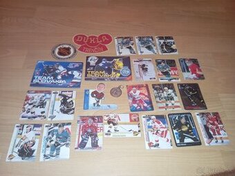 Predám hokejové a futbalové kartičky, nálepky, nášivky