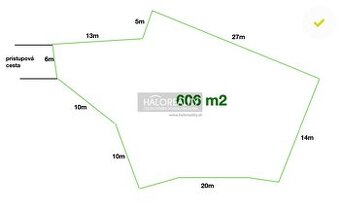 HALO reality - Predaj, pozemok pre rodinný dom   606 m2 Bard