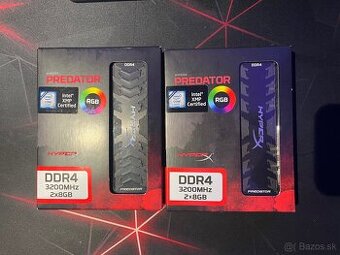 HyperX Predator - DDR4 32GB (4x8) 3200 mhz RGB