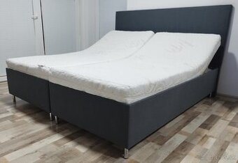 antracitova manzelska polohov. postel Blanar, 180x200x54 cm