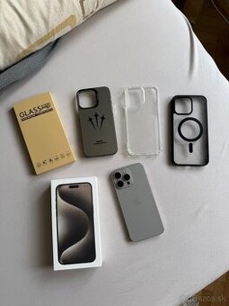 iPhone 15 pro max natural titanium