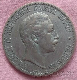Minca strieborná  - 5 mark 1904