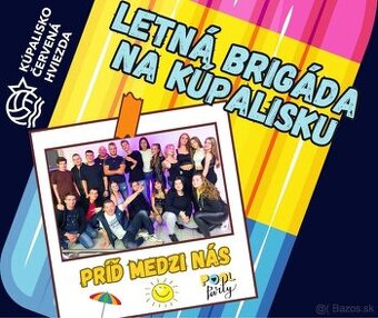 Letná brigáda pre študentov na kúpalisku ČH Košice