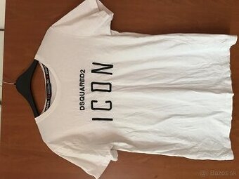 DSQUARED2 white pánske tricko L