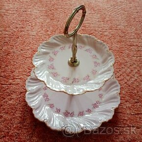 etažér RGK Leander ružový porcelán