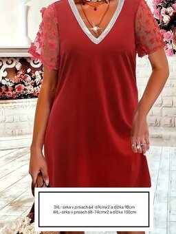 Krásne spoločenské šaty 3XL a 4XL