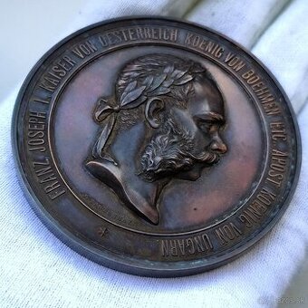 Medaila Rakúsko - Uhorsko - 1873 - VIEDEŇ - F.J. I.