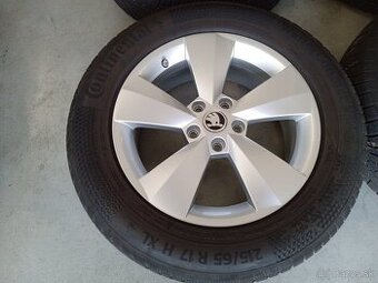 4ks zimne ALU 5x112 R17 6,5J ET38 Original SKODA KODIAQ