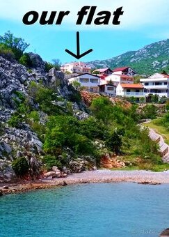 Chorvátsko - apartmán/byt pri mori - obývateľný celoročne