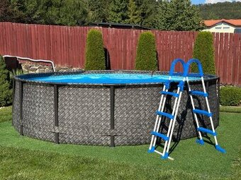 Bazén Swing + bezpecnostny rebrik + solarna plachta