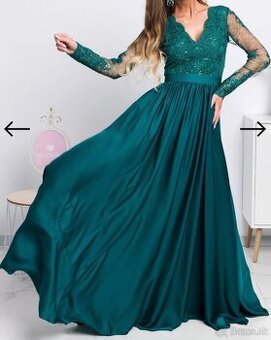 Zelené spoločenské šaty 36/S 48/XXL