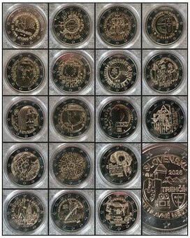 Slovenské 2€ mince v UNC stave