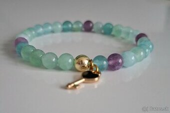 Jemný náramok zo 6mm fluoritu