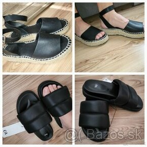 Čierne šľapky 36 /sandale