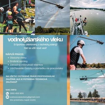 Vlekár - operátor /Inštruktor vodnolyžiarskeho vleku