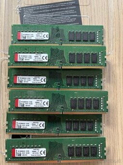 Pamäte RAM DDR4 Kingston 16gb moduly 6ks