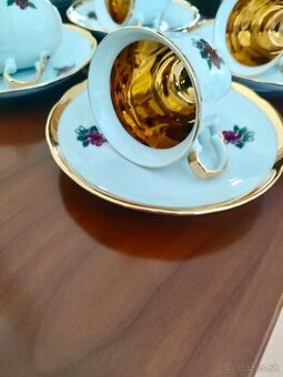 Starožitné luxusné porcelánové šálky- 6ks