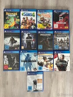 Predám rozne hry na Playstation 4