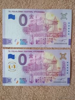 0 euro bankovky 2024 - 2025