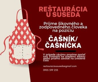 Čašník / čašníčka