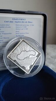 Strieborná minca 1000sk 2003