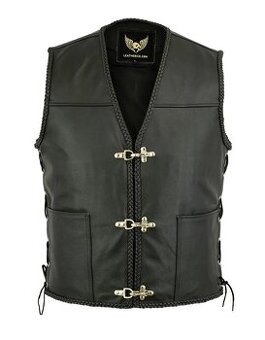Moto Kožená - Šnurovacie Vesta